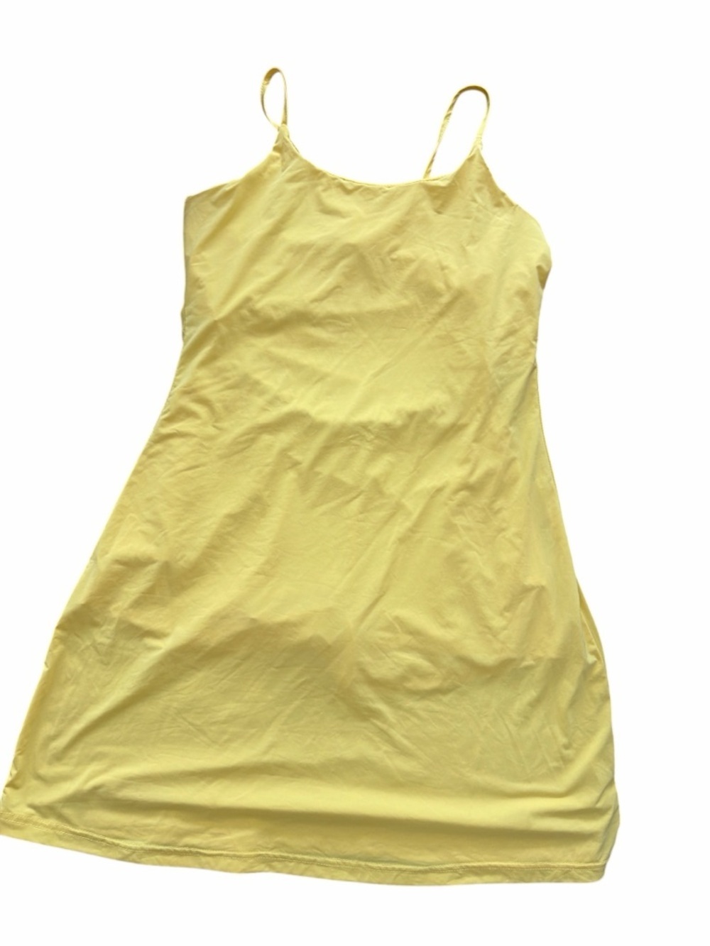 Yellow Tennis Pickleball Dress w/built in shorts w/ball pockets *size large*